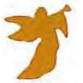 Mylar Shapes Angel (2")